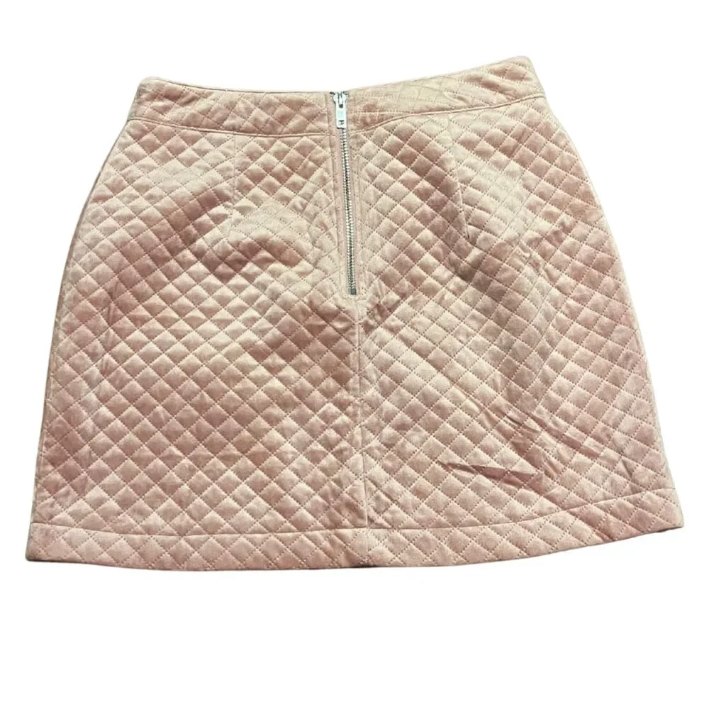 🔥 FRANCESCA’S MI AMI VELVET QUILTED MINI SKIRT SZ S EUC!